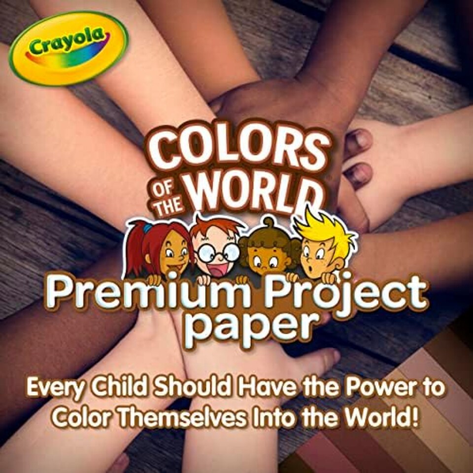 image 1 of Crayola Colors Of The World Construction Paper 48 Sheets