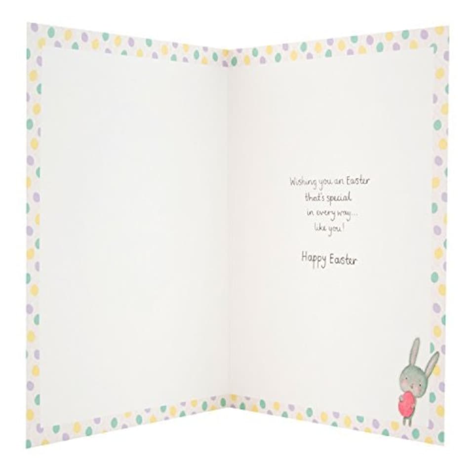 image 1 of Hallmark Cute Bunny Easter Card 'Just For Her' - New Medium
