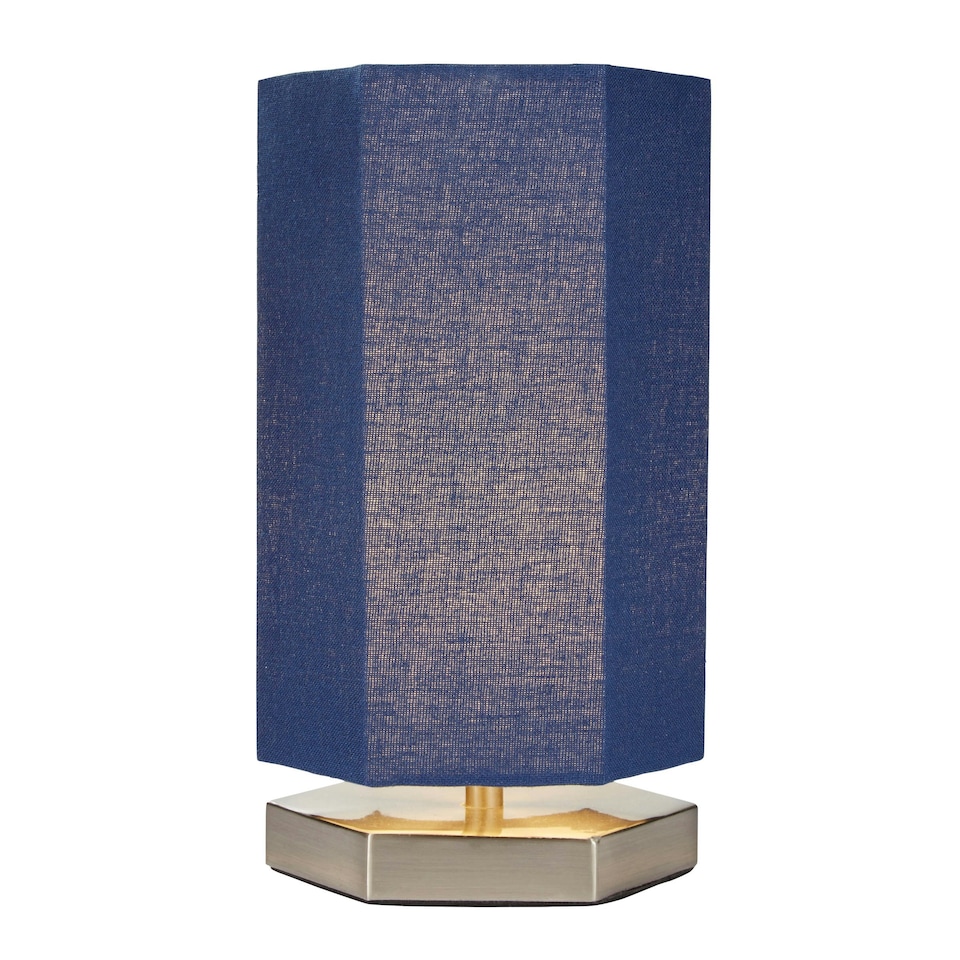 image 1 of BHS Glow Kid's LED Hexagon Table Lamp, Navy Blue | Navy
