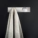 image 2 of Cosmic Double Wall Hanger with Durable Stainless Steel for Bathroom, Light Grey
