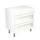 image 1 of 3 Drawer Base Unit 800mm w/ Shaker Cabinet Door - Ultra Matt White White | Ultra Matt White