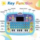 image 2 of Toddler Learning Tablet - Multi-Function Educational Musical Touch Pad with LED Screen, Piano, Animal Sounds, Numbers, Letters, and Quiz Modes for Kids (blue)