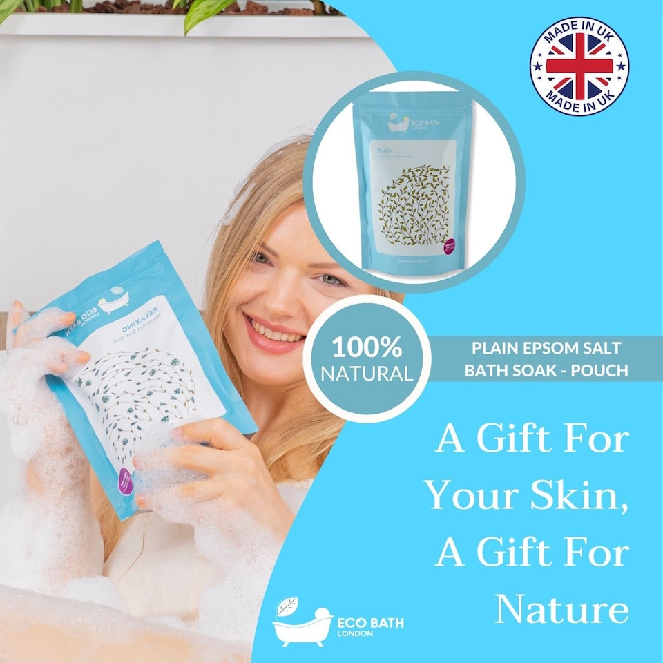 image 1 of Unscented Plain Epsom Salt Bath Soak