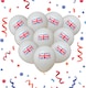 image 2 of Union Jack Latex Balloons White 12 Inches for all occasions 15pcs | Multi | Multi