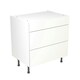 image 1 of 3 Drawer Base Unit 800mm w/ Slab Cabinet Door - Super Gloss White White | Super Gloss White