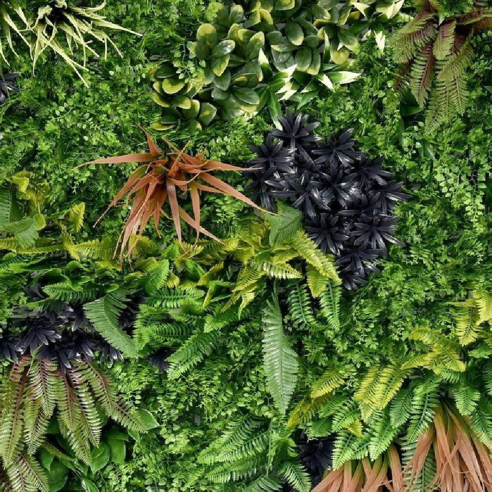 image 1 of True Products Combo Set of 3 Premium Artificial Living Wall Green Plant Panels 1m x 1m Charm A B C