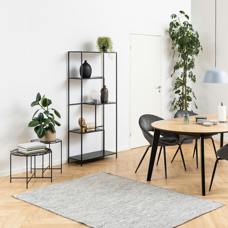 image 1 of Infinity Bookcase with 4 shelves in Black