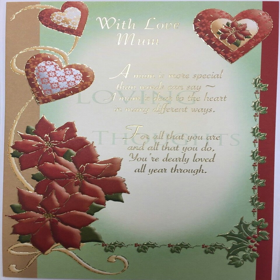 image 1 of With Love Mum Christmas Card
