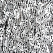 Minerva Core Range Silver Metallic Activewear Lycra Four Way Stretch Knit Fabric for Dressmaking, 150cm / 59" Wide - per metre