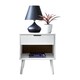 image 1 of Furniturebox Alma White Modern Bedside Table
