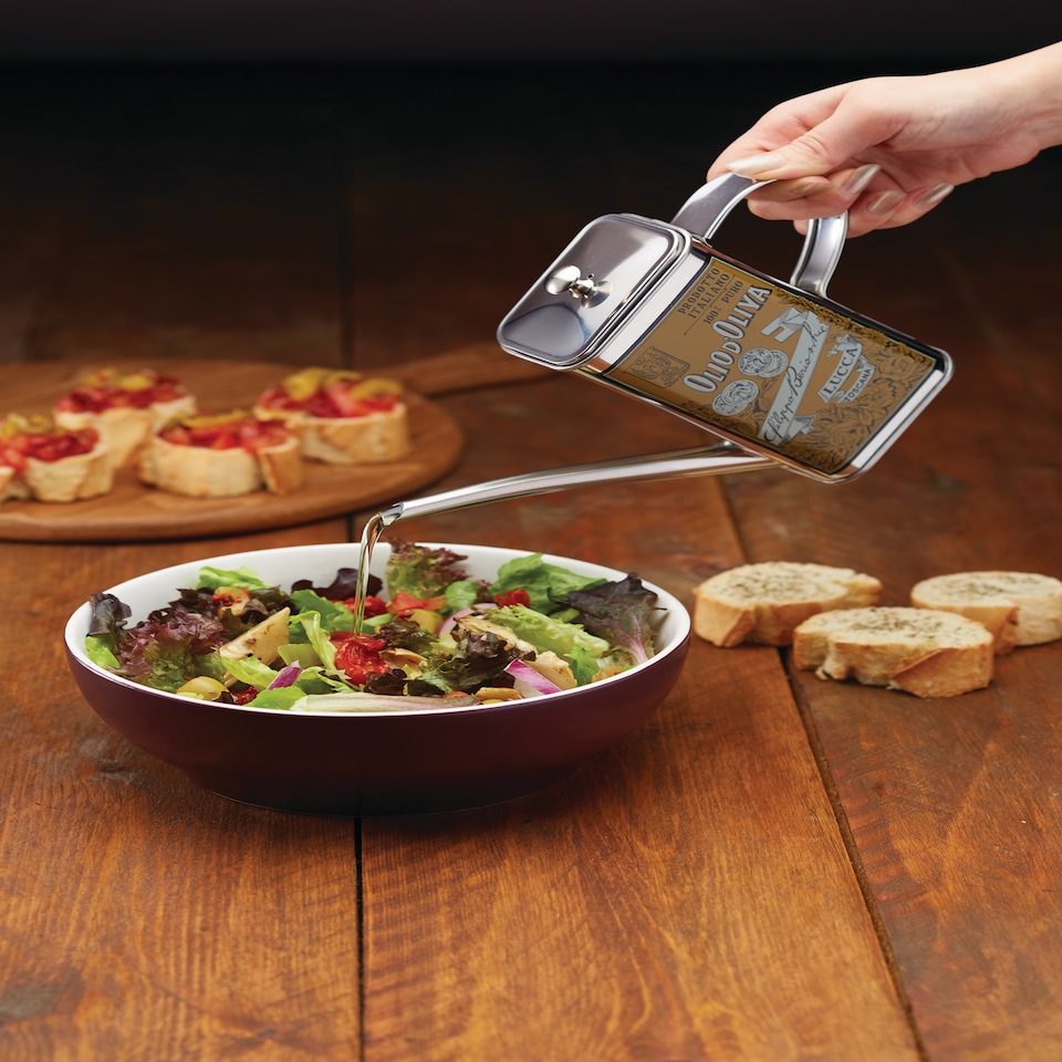 image 1 of KitchenCraft Oil Can Silver Stainless Steel 500ml