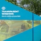 image 5 of Outsunny Camping Windbreaks with Clear Windows and Carry Bag, 725 x 140cm, Blue