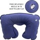 image 3 of Inflatable Travel Neck Rest Lumbar Pillow with Neck Support Air Neck Cushion