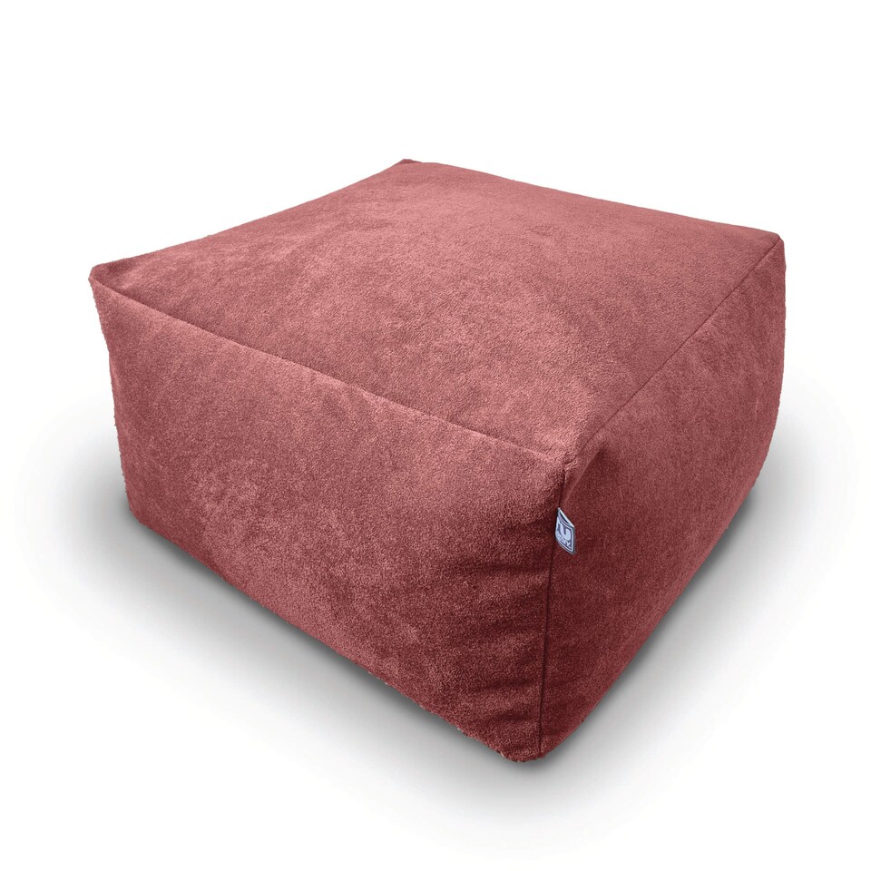 image 1 of rucomfy Indoor Large Ottoman Pouffe - Plush Velora Bean Bag Footstool