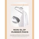 image 4 of Dyzi Plastic Coat Hangers Non Slip White Pack of 80