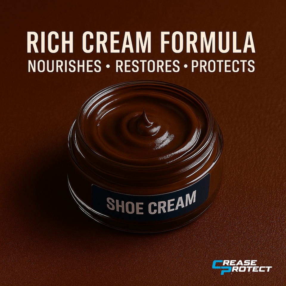 image 1 of Premium Shoe Cream - Moisturise, Nourish & Polish Leather Shoes - Dark Brown  (2 Pack)