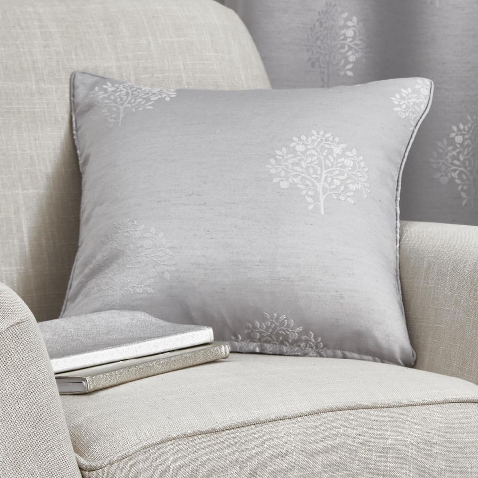 image 1 of Appletree Harvest Filled Cushion Silver
