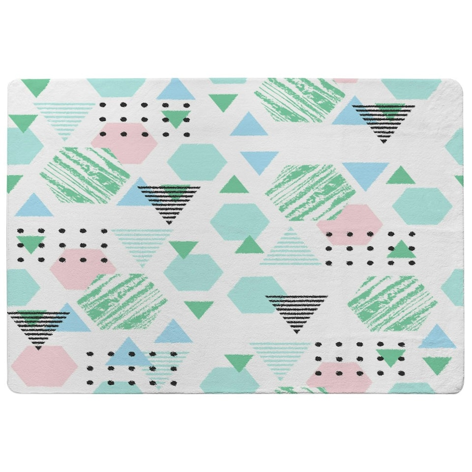 image 1 of Geometric Shapes (Rug) Multi | Large: 140x200cm