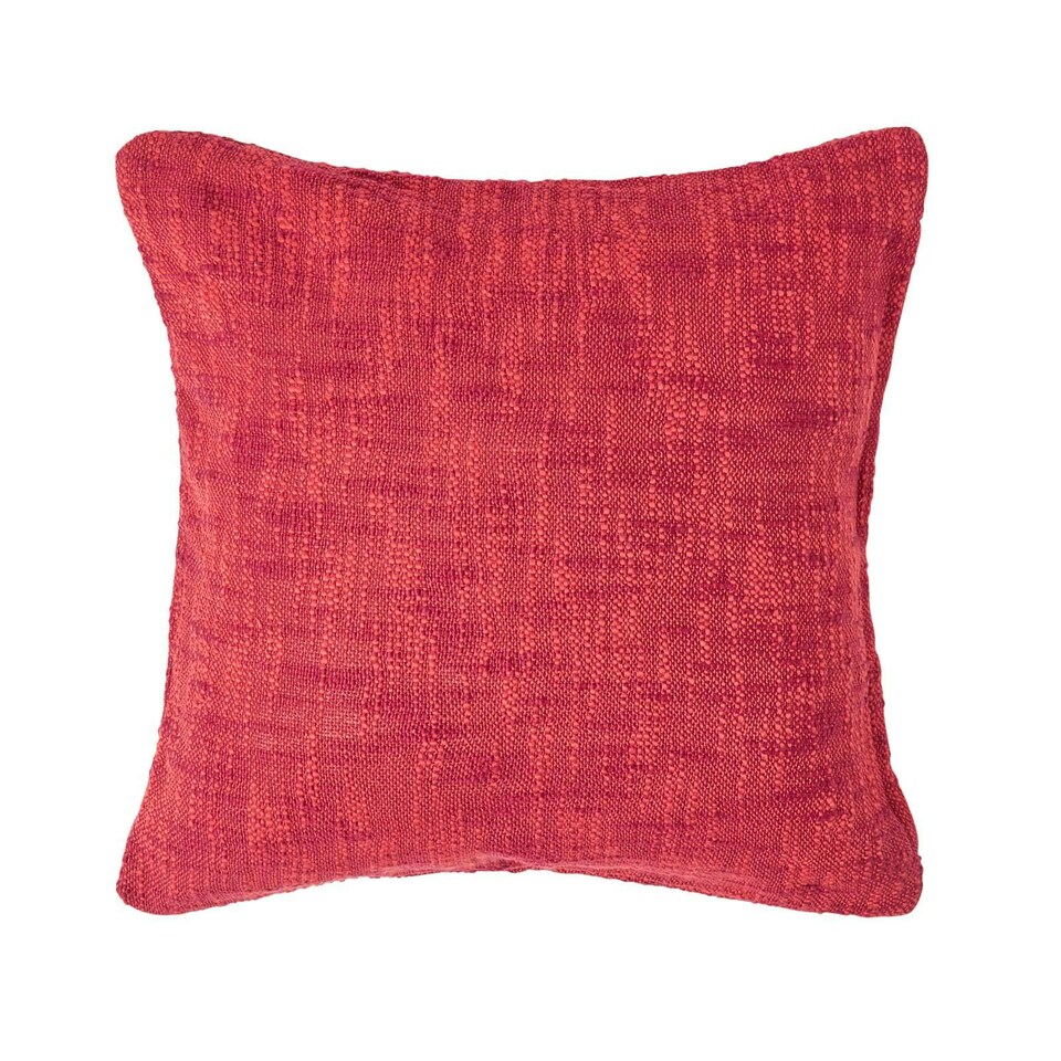 image 1 of Homescapes Nirvana Cotton Orange Cushion Cover - 60 x 60 cm | Orange | Orange | 60 x 60 cm