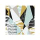 image 1 of Geometric Shapes & Brush Strokes Splash Back | White