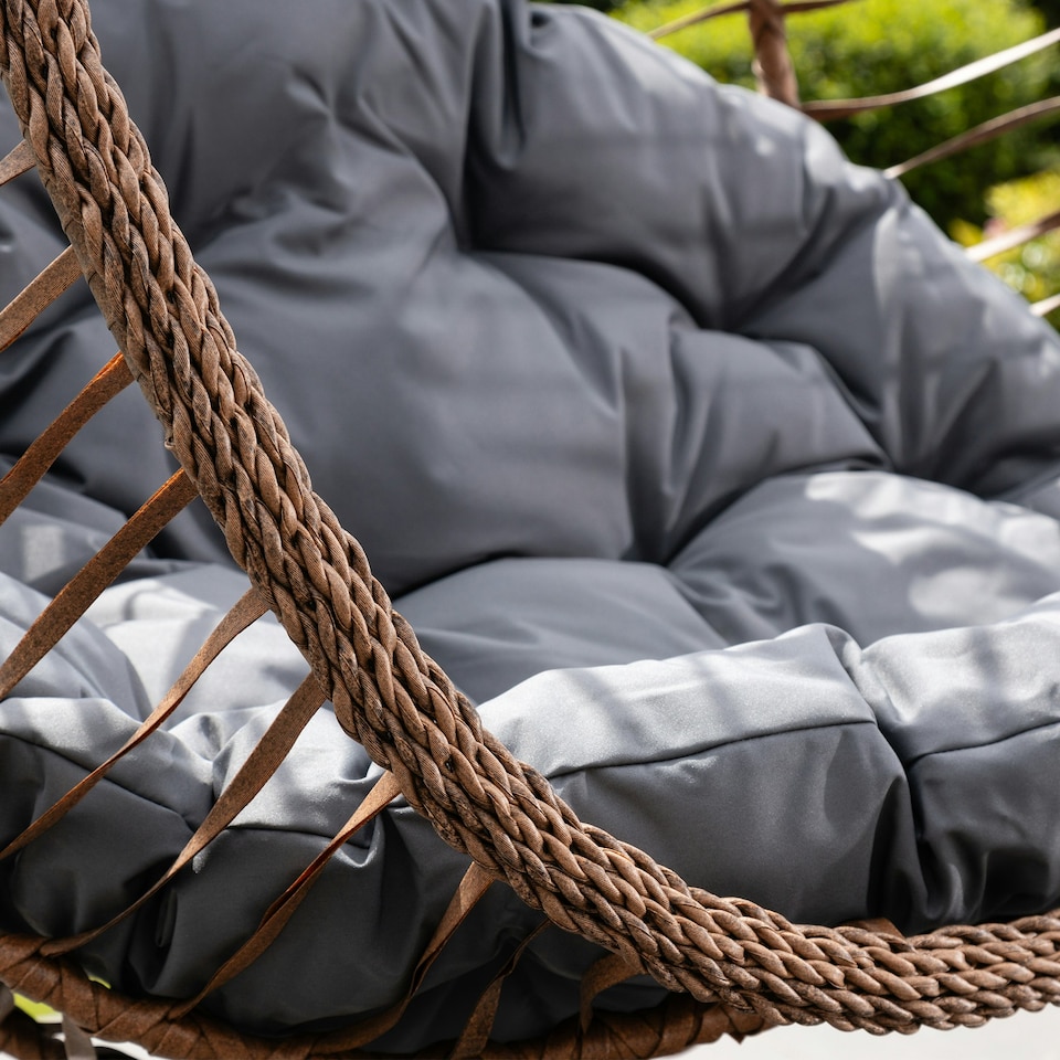 image 1 of Aylesbury Swing Egg Pod Chair - Dark Grey