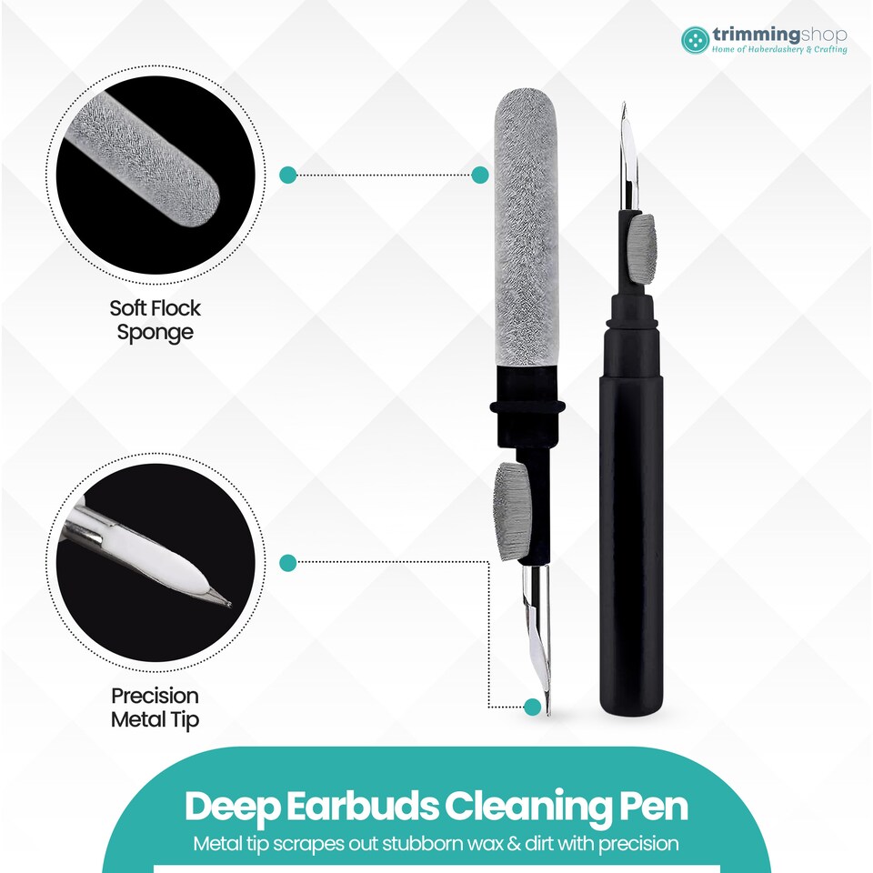 image 1 of Earbuds Cleaning Pen Tool for Airpods, Earphones & Phones - 1pc