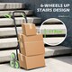 image 4 of DURHAND Stair Climbing Hand Truck, Heavy Duty Foldable Trolley on Wheels, Multi-Purpose Sack, Steel Truck Moving Trolley, 120kg, Green