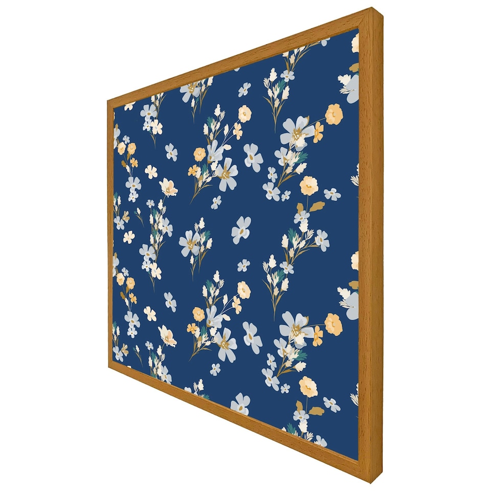 image 1 of Blue & yellow bunches (Picutre Frame) Grey | M