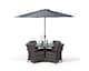 image 3 of Arizona Round 4 Seater Rattan Patio Dining Set | Grey | Grey