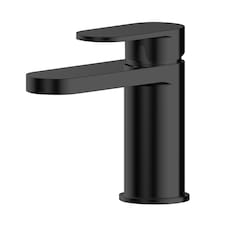 Current Round Mono Basin Mixer Tap with Push Button Waste - Matt Black | Black | Matt Black | 1