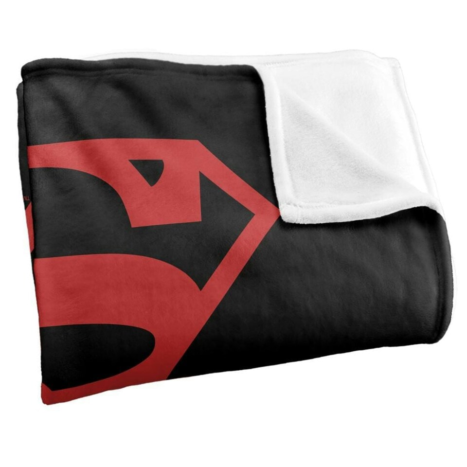 image 1 of Superman Contrast Logo Blanket - Multicoloured - One Size