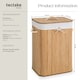 image 6 of Laundry Basket - washing hamper with lid, removable laundry bag, 2 handles | Brown | beige | 72 L | 1