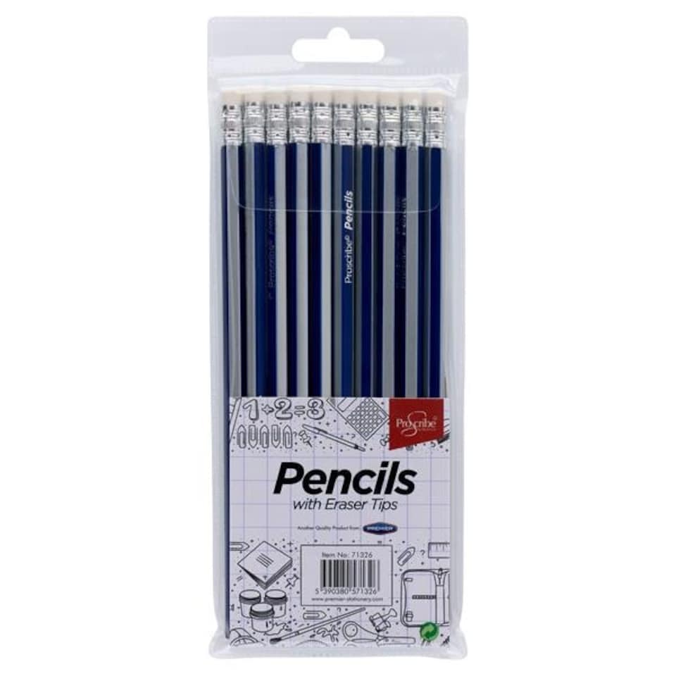 image 1 of Wallet of 10 Hb Rubber Tipped Pencils by Pro:scribe