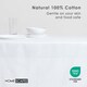 image 3 of Homescapes White Tablecloth - 137 x 228 cm | White | 137cm x 228cm (54" x 90")