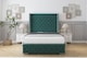 image 1 of Sloomy Arundel Emerald Plush Bed Frame With 50"  Upholstered Wingback Headboard 4'6 Double