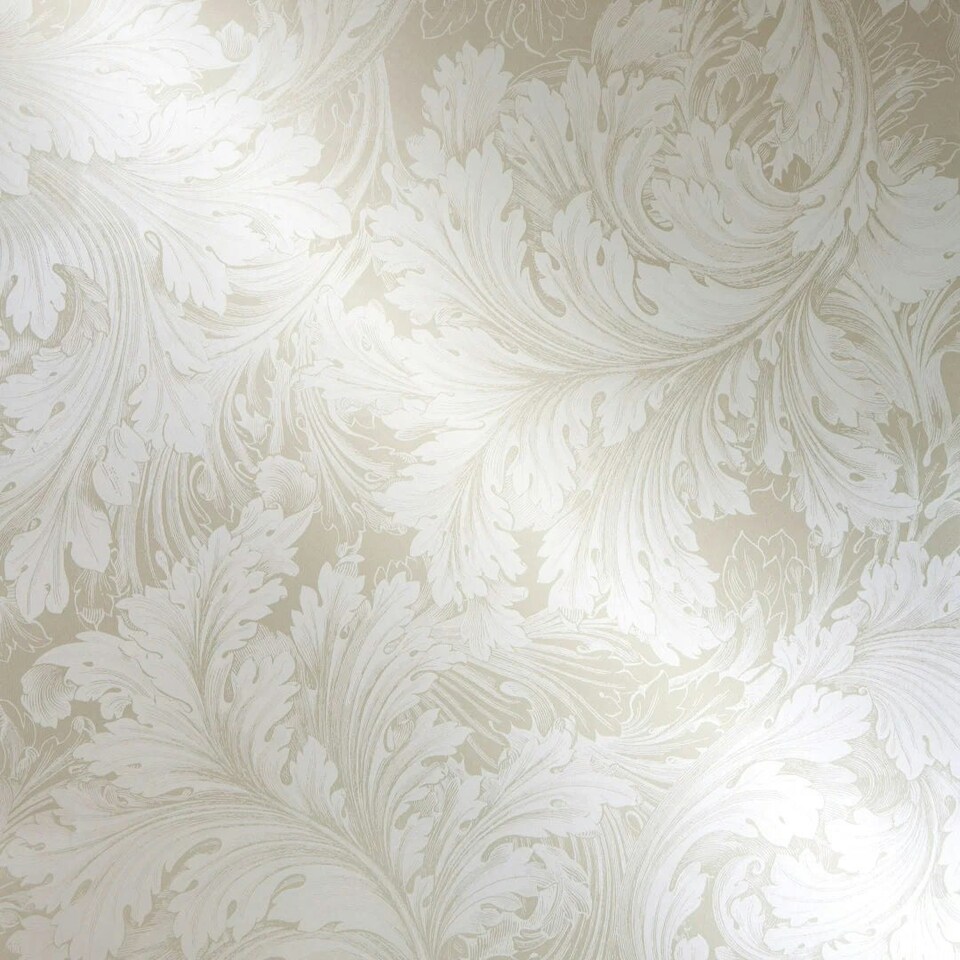 image 1 of Eternal Leaf Wallpaper in Taupe and Cream Multi