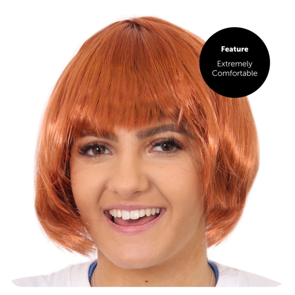 image 1 of Ginger Bob Wig | Red | 2