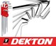 image 1 of Dekton Extra Long Metric Ball Point Hex Allen Key Set Allan Alan 1.5 - 10mm 9 Pc