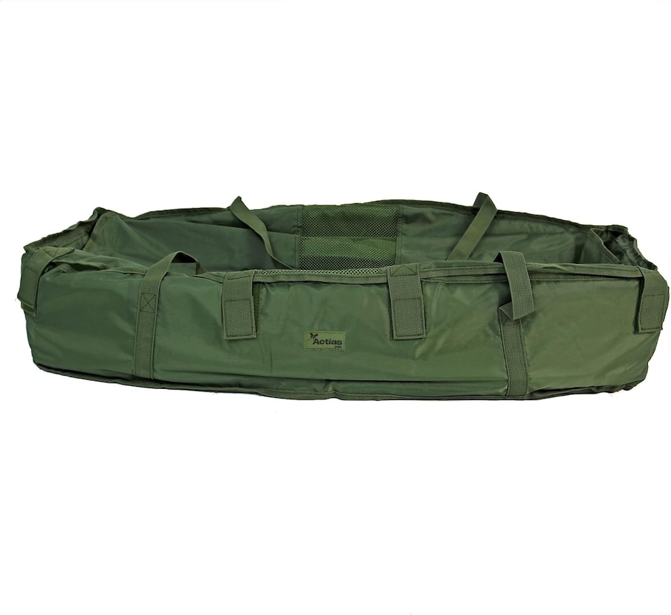 image 1 of Actiaspet Carp Fishing Cradle Unhooking Mat Sling Green Fish Protection Care Safe Tackle 85 x 50 x 15 cm