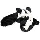 image 1 of Plush Super Soft Unstuffed Skunk Dog Toy With Squeak 8x10x58cm