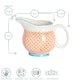 image 3 of Nicola Spring Hand-Printed Milk Jug - 300ml - Orange Orange