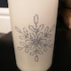 image 5 of 15cm Battery Operated Glitter Snowflake Dancing LED Candle Christmas Decoration with Round Lines