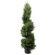 image 1 of 120cm Premium Artificial Spiral Cypress Topiary Tree