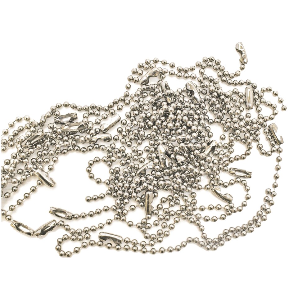 image 1 of 10cm Long Metal Ball Chain Extender for Label Tags - 100pcs