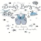 image 2 of Beautiful New Baby Boy Luxury Champagne Greeting Card Hand-Finished Cards