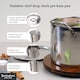image 3 of Buckingham Stainless Steel Stock Pot with Lid 24 cm , 9 Litres 