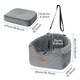 image 2 of Skylos Dog Booster Car Seat Safe Puppy Travel Carrier Bed Bag Basket Pet | Grey | Grey