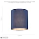 image 6 of Contemporary and Elegant Midnight Blue Linen Fabric 18cm Cylinder Lamp Shade | Blue | Midnight Blue | 1