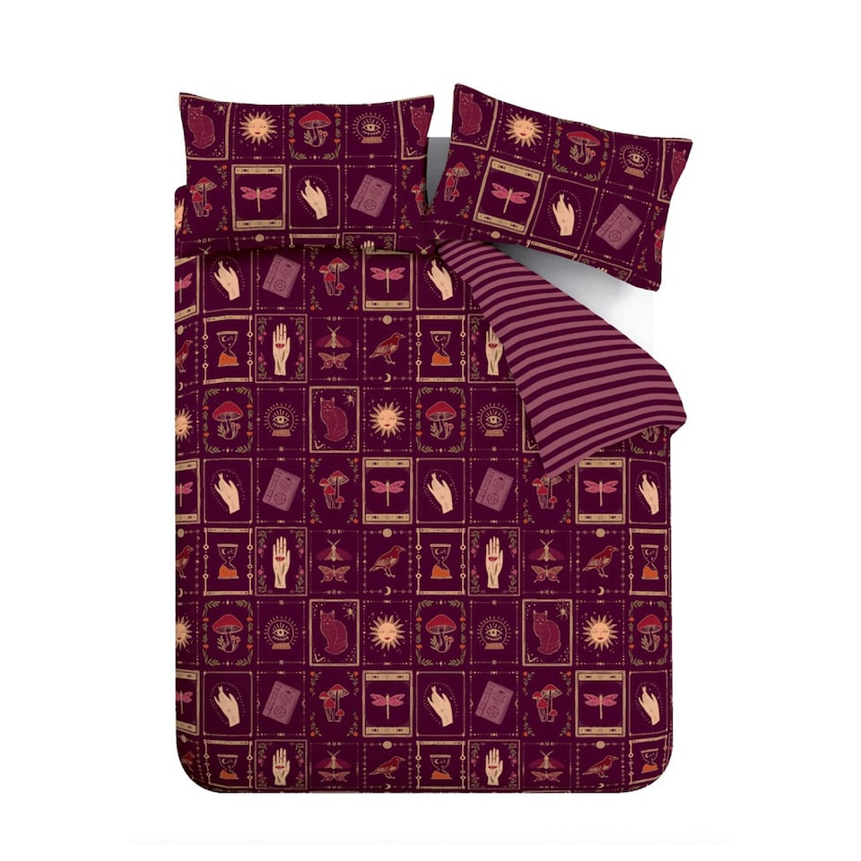 image 1 of Catherine Lansfield Enchanted Witchcraft Reversible Duvet Cover Set