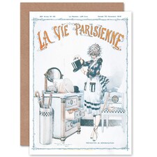 La Vie Parisienne Preparing End World War France Paris Card